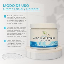 productos mart mexico Crema Facial De Hialurónico & DMAE Con Filtro Solar Productos Mart Mexico 400g