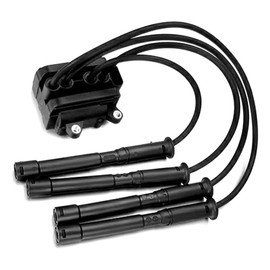 Twilight Garage Ignition Coil Pack Spark Plug Leads 8200084401 For Clio II Kangoo Thalia Twingo I KubistarI (X76)