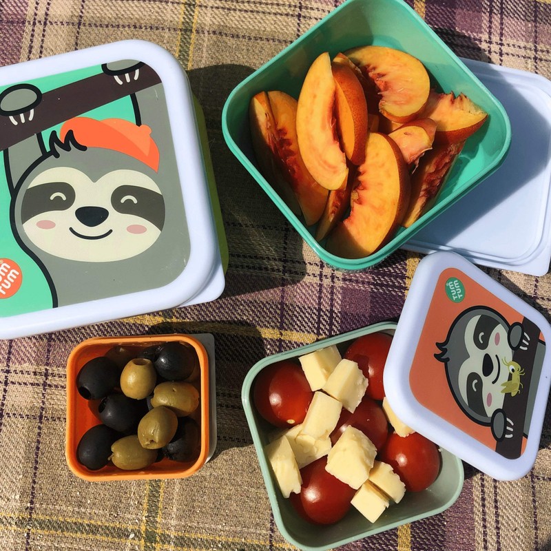 TUM TUM Children's Lunch Box Set – Square Lunch Boxes