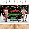 Funny Christmas Banner Happy Xmas Backdrop Sign Winter Xmas Decor