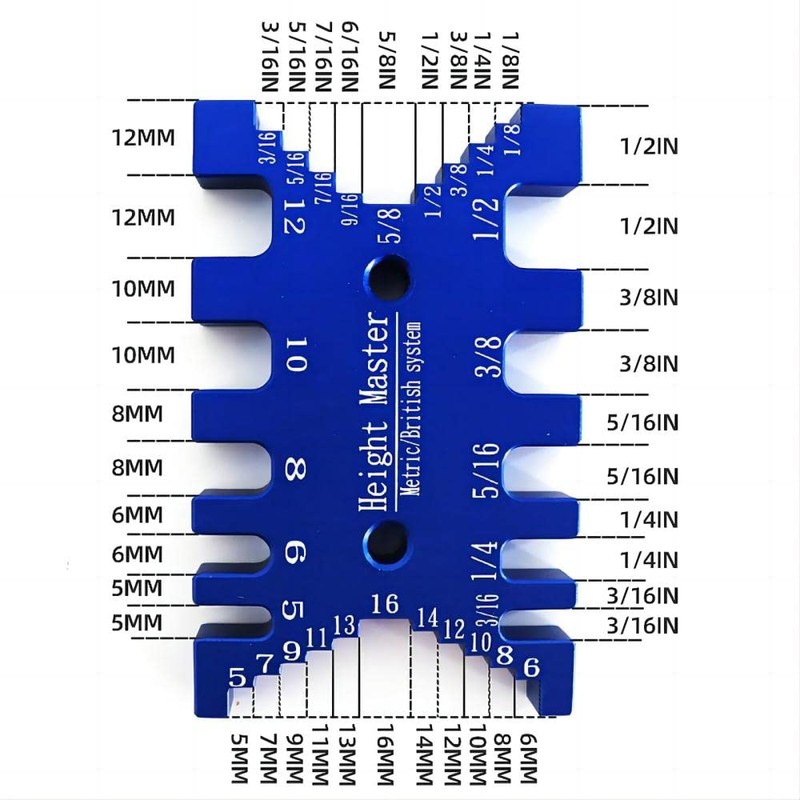 KETIPED High Precision Aluminum Dovetail Jig Metric and Imperial Tenon