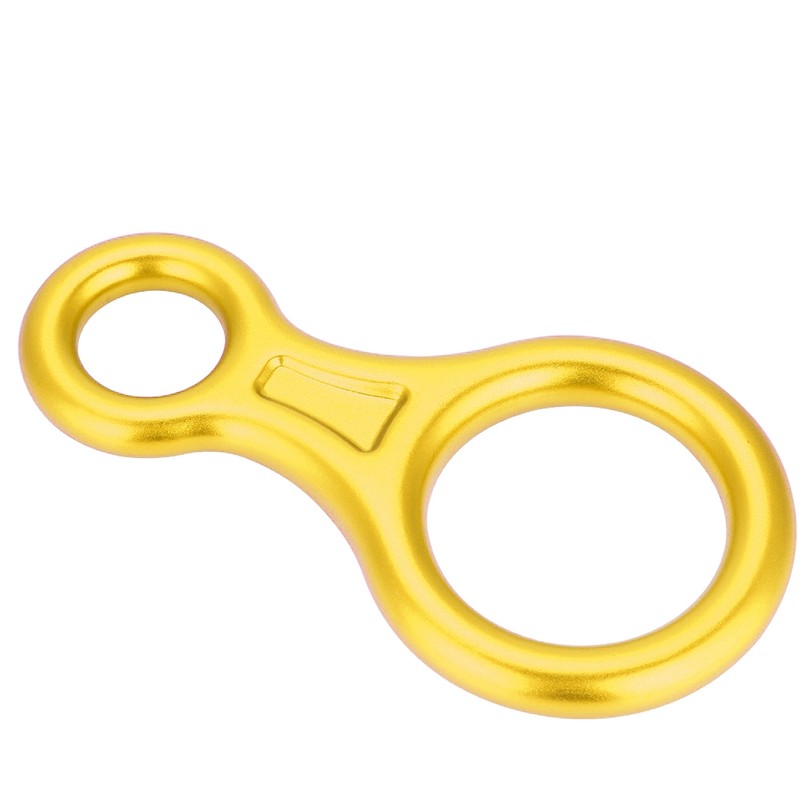 35KN Figure 8 Word Rope Descender Rappel Ring Rock Climbing