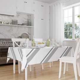 Le Jardin du Lin Kitchen Decoration, Tablecloth, 140 cm x 160 cm, Designed and Manufactured in Turkey