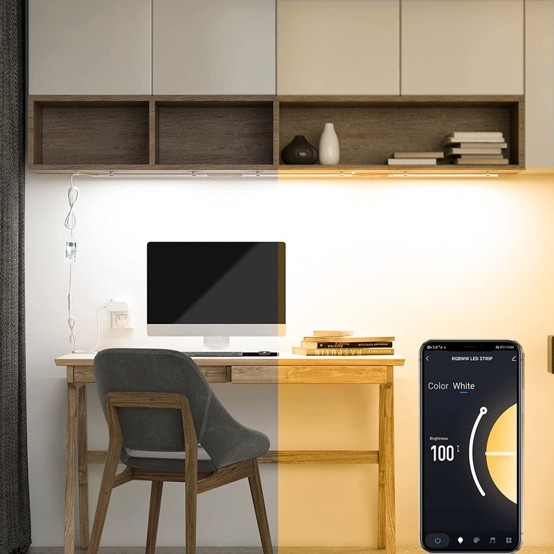 4pcs 30 cm Bar LED Cabinet Light Installation Kit with