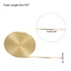 sourcing map Faux Leather Strips 0.12" Wide 197" Long Gold