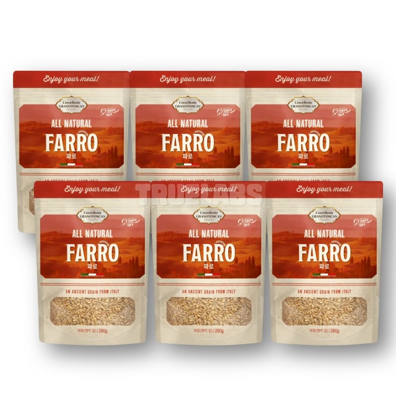 Grain-on farro grain farro rice emmer wheat 280g 6 pieces