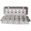 Blank 12-Egg View Top Paper Pulp Egg Carton - Bulk