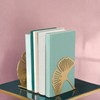 Metal Bookends, Gingko Bookend, Decorative Metal Book Stand Set in