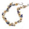 Avalaya Summer Cluster Ceramic Bead/Sea Shell Nugget Necklace - 41cm