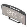 LED Digital Clock 3 Level Brightness Snooze USB Battery Powered