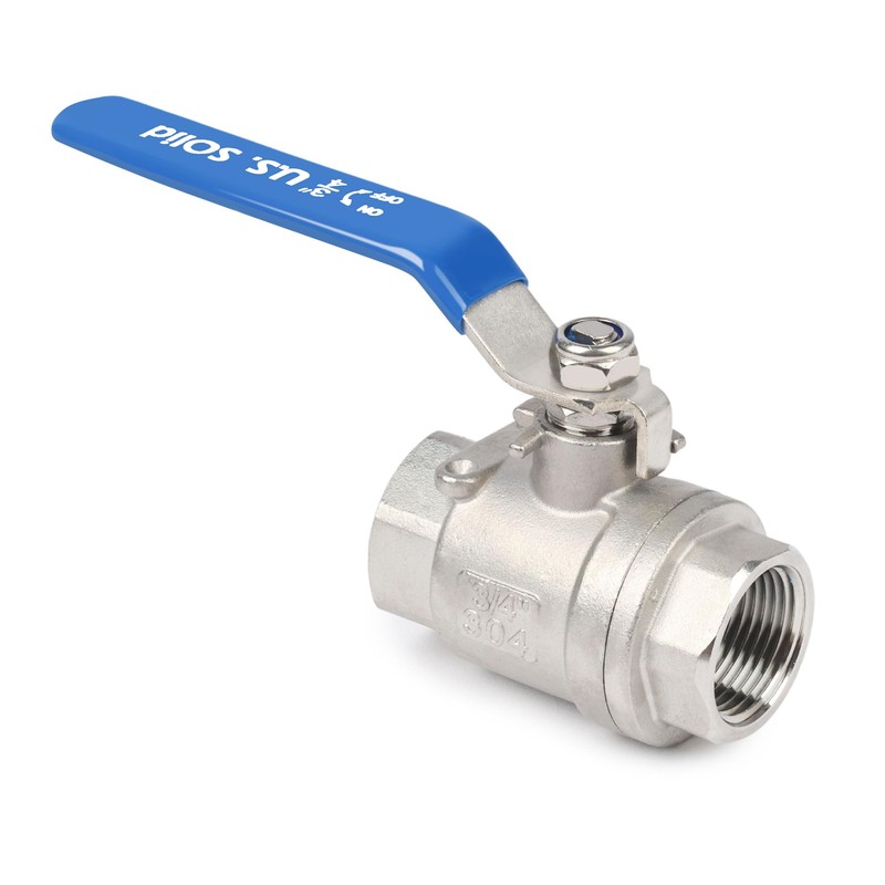 U.S. Solid 3/4 Inch DN20 Ball Valve - 304 Stainless