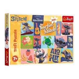 Trefl Lilo & Stitch Hawaiian Adventures - 200 Piece Puzzle - Colourful Puzzle with Characters from the Movie - Creative Entertainment Fun for Children Aged 7+