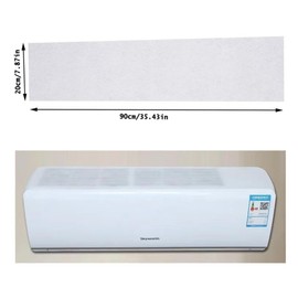 NentMent 10 Pack Mini Split Vent Filters Cover Non-Wowen Fabric Top Dust Cover Air Cleaning Filter for Home Air Conditioner Indoor Unit Ductless Inverter Split System AC Heat Pump Heater