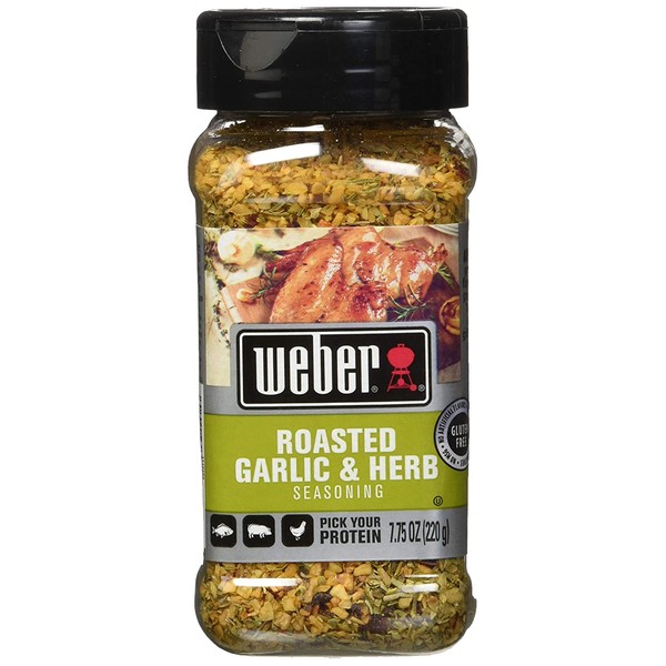 Weber Seasoning, Roasted Garlic and Herb, 7.75 Ounce