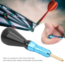 FTVOGUE Dart Tip Remover, Electronic Dart Tip Remover with Broken Soft Tip, Dart Tool, Soft Tip Remover for Electronic Dartboards, Broken (Blue)