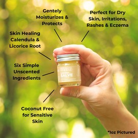 Ora's Amazing Herbal Calendula Salve, Calendula Cream, Drawing Salve, Calendula Ointment, Coconut Free Salve made with Organic Calendula and Licorice Root, 4 oz