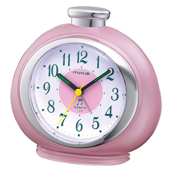 Mag (Mag) Alarm Clock Fruity Analog Display 16 Songs merodyi-ara-mu Pink T-Shirt 379pk – Z