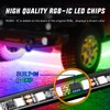Nilight 4Pcs Car Underglow Neon Accent Strip Lights 256 LEDs