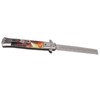Hairdressing Spring Comb Stainless Steel Folding Portable Switchblade Comb for