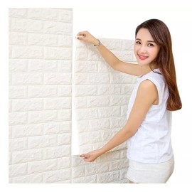 Liven Home & Decor Papel Tapiz 3d Vinilo Ladrillo Pared Adherible Con Textura