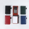 Mini Notebook with Calculator Leather Journal Working Small Notebook Notepad