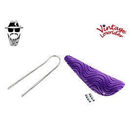 F&R Original Lowrider 20" ORIGINAL LOWRIDER Velour Purple Banana Seat W/Chrome Sissy Bar 20" Bicycle