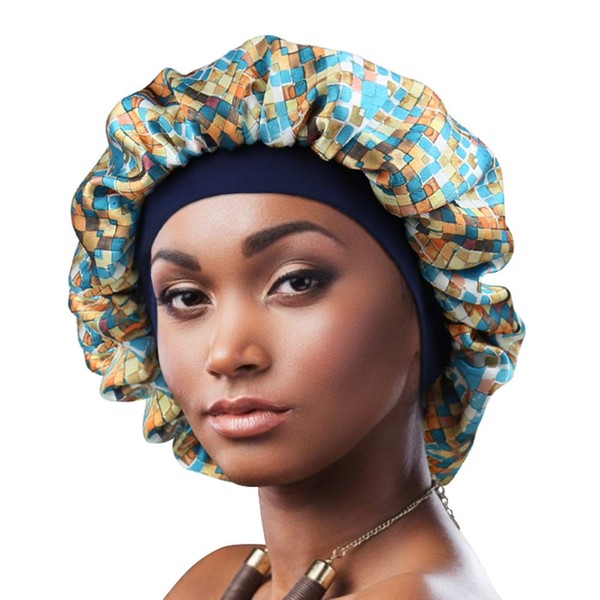 Satin Sleeping Cap for Girls Women Turban Comfortable Headband Slouchy Beanie