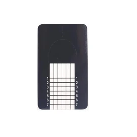 MHD Nail Form Acrylic Art Gel Extension Professional Nail Forms Tip Sculpting Guide (50, BLACK)