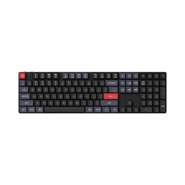 Keychron K5 Pro Wireless QMK/VIA Custom Mechanical Keyboard, 100% Full Size Layout 108 Key Programmable, Ultra-Slim RGB Backlit Low Profile Gateron Brown Switch Bluetooth/Wired for Mac Windows Linux