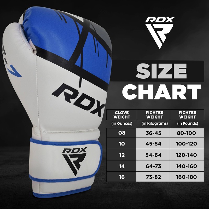 RDX Maya Leather Boxing Gloves Punch Bag Sparring Training Muay