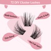 Cluster Eyelashes, Pack of 72 Individual Eyelashes, Eyelash Clusters, DIY