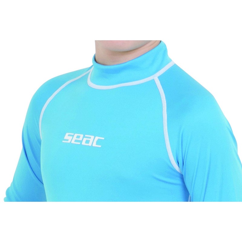 SEAC Boy's Rash Guard T Light Blue, Long Sleeve, Sun