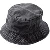 NEWHATTAN Bucket Hat, Hat, Plain, Denim, Black