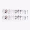 Luxury Press on Nails Coffin Meidum Fake Nails Luxury Rhinestones