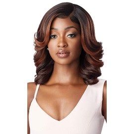 Outre Melted Hairline Lace Front Wig HD Transparent Lace Deluxe Wide Lace Part 2x5 ARLISSA (DR2/GIBRN)