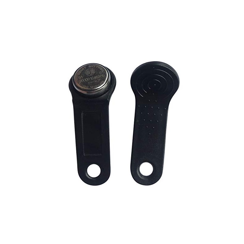 DS1990A F5 iButton I-Button electronic key IB TAG (Black,Pack of