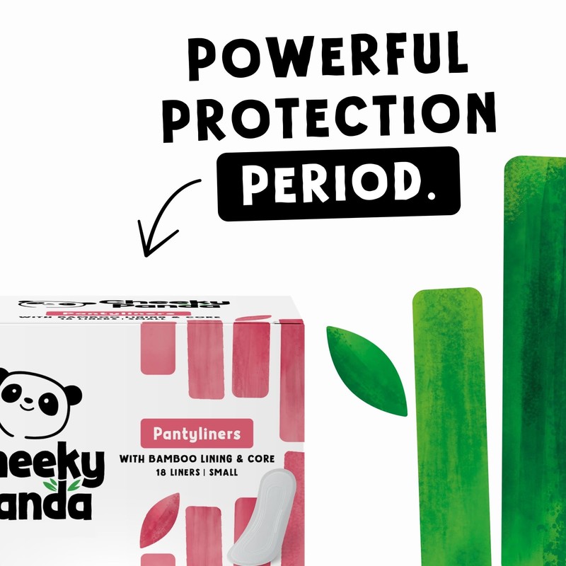 The Cheeky Panda Organic Pantyliners for Women – 18 Organic