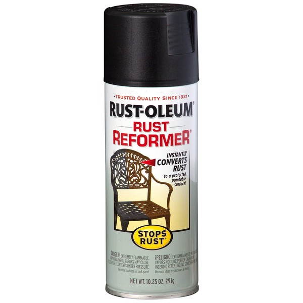 Rust-Oleum 215215-6 PK Stops Rust Reformer Spray Paint, Black ( Pack of 6 )