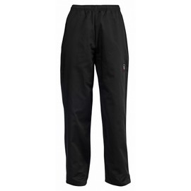 Winco Mens Standard Unisex Chef Pants, Black, Medium US