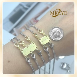 MKCYD MKCYD Multi Necklace Layering Clasps Strong Magnetic Clasp, Gold Necklace Separator for Layering, Multiple Jewelry Closures for Layered Look