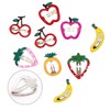 14-Piece Fruit Shaped Hair Clips and Snap Hair Accessories, Multicoloured
