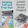 Hair Catcher Shower Wall Detachable Hair Collector Wall Mount Hair