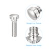 uxcell Knurled Thumb Screws, M6x20mm Brass Shoulder Bolts Grip Knobs