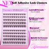 Yawamica Self Adhesive Eyelashes Wispy Lash Clusters No Glue Needed