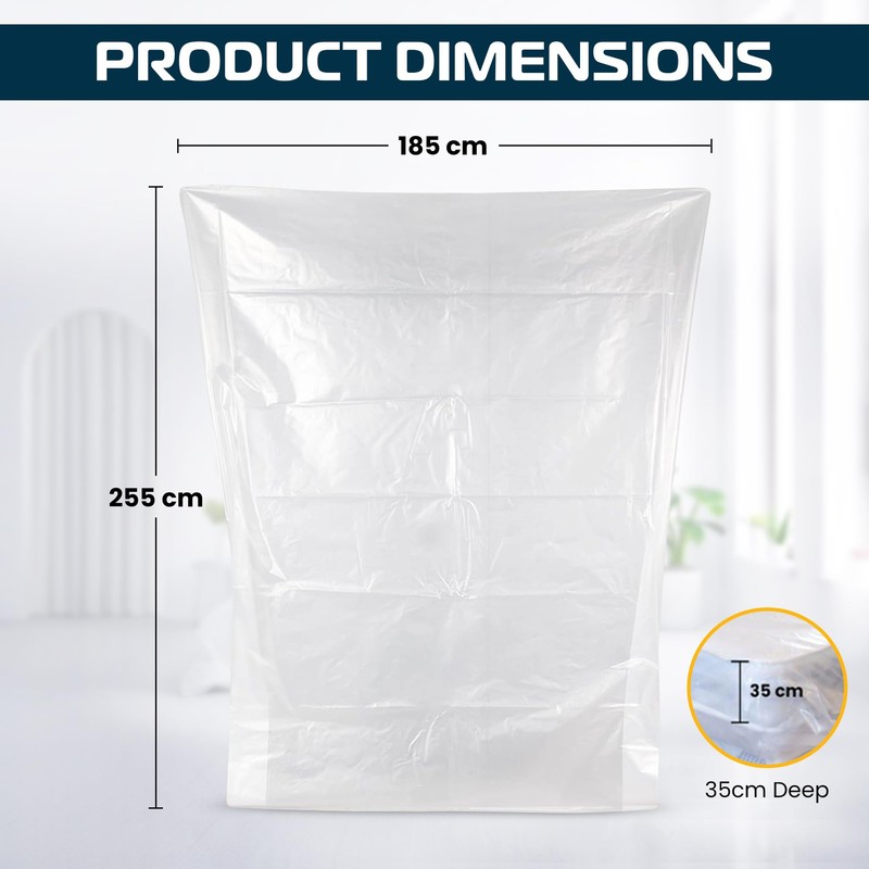 Waterproof Mattress Protector Bag for Moving House or Storage, Strong