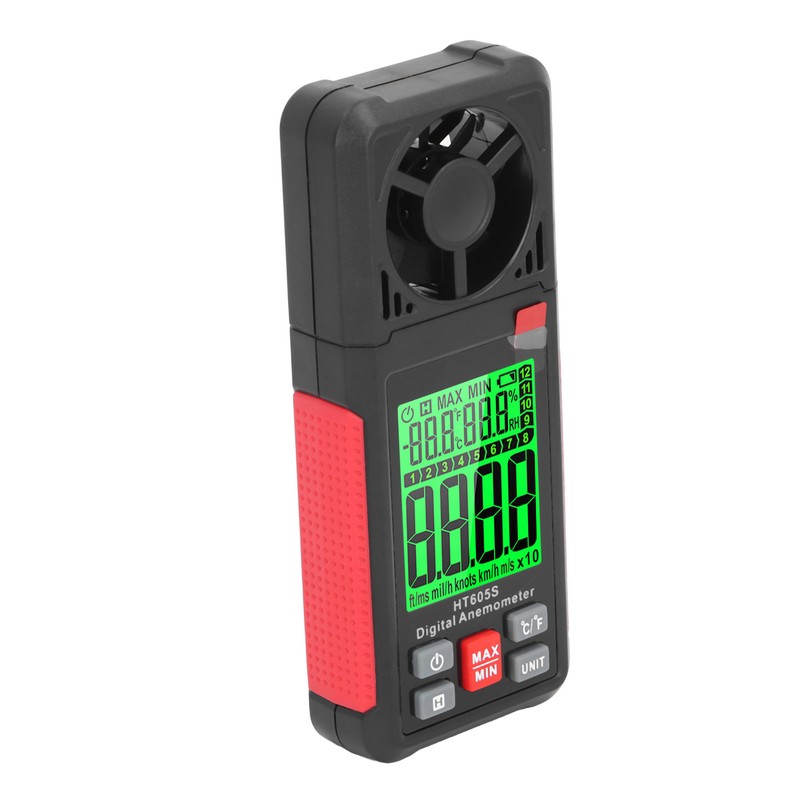 Digital Anemometer High Accuracy 2.26 Inch LCD Screen Thermal Handheld