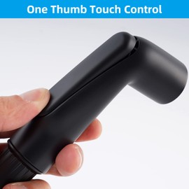 Hygie Rinse Kitchen Sink Side Sprayer Head Replacement Universal Sink Sprayer Attachment Compatible with Delta, Moen, Kohler and Other OEM Brand, Pull Out Kitchen Sink Faucet Sprayer Head - Matteblack