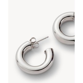 MACHETE Perfect Hoop Earrings Gold Plated For Women | Infinity Hoops Women Earrings | Gold Plated Loop Earrings For Women | Lightweight Hoop Earrings Set For Girls, .75 Inches, Brass, No Gemstone