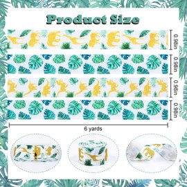 Cheerupp 4 Rolls Under the Sea Themed Ribbons 20 Yards Turtle Craft Ribbons for Wreath Hair Bow Wrapping Gifts Packing Blue Grosgrain Ribbons Birthday Wedding Gender Reveal Party Accessory Decorations