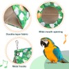 BDKMMS Bird Hammock, Parrot Hanging Bed House with 2 Metal